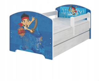 Detská posteľ 180x80 zásuvka matrac Pirate Jake