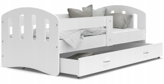Detská posteľ 200x80 biela + šťastná matrac
