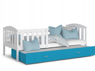 Detská posteľ 200x90 White Blue Winnie P2