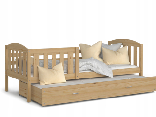 Detská posteľ 200x90 Drevená borovica Winnie P2