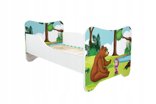 Detská posteľ HK Bajka 140x70 Bear a Bear