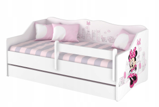 Detská posteľ Lulu 160x80 Szuf+Mat. 10 cm Disney