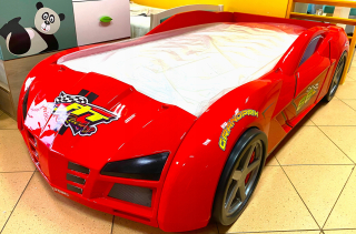 Detský posteľ automobil GPS Racer + matrac