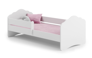 Detská posteľ biela140x70 vlna + matrac