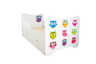 Detská posteľ so zásuvkou - Owls 160x80