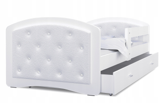 Eco Leather Bed 180x80 zásuvka + matrac megi