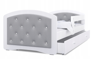 Eco Leather Bed 200x90 zásuvka + matrac megi