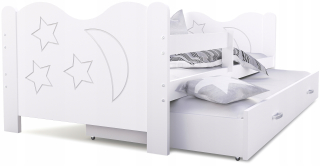 Jeden -posteľ postele 190x80 White Mikołaj P2