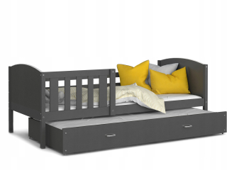 Jedna -posteľná posteľ 200x90 Gray Tami P2