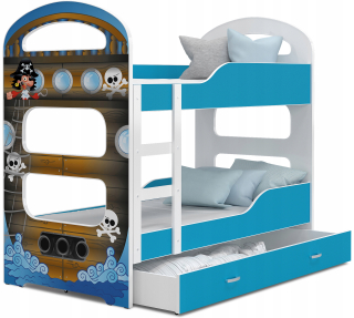 Bunk Bed 160x80 + Grafika Dominik 2