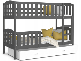 Bunk Bed 190x80 Gray White Winnie