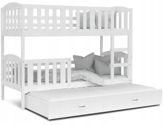 Bunk Bed 200x90 White Winnie 3 osoby