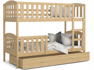 Bunk Bed 200x90 Drevená borovica Winnie