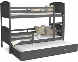 Bunk Bed 200x90 Gray Mateusz 3
