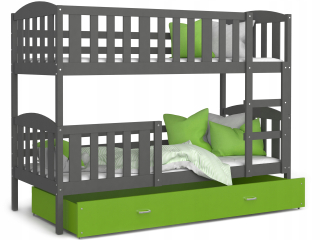 Bunk Bed 200x90 Grey Green Winnie