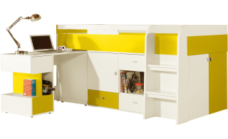 Mobi Bunk Bed so zatiahnuteľným stolom - MO21