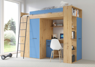 Raven Mezzanine Bunk Bed L Art./ Blue