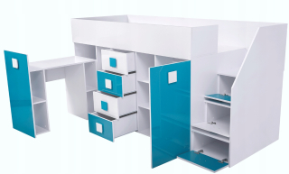Mezzanine Bunk Bed s stolom Toledo 3