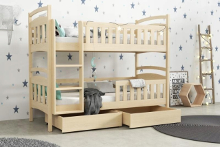 Bunk Bed Two -osobná Wojtek 5 s matracmi