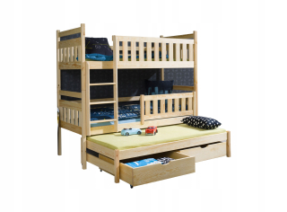 Tri -postele Ania 80x190 + matrace