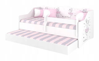 Dvojlôžková detská posteľ Lulu 160x80 + matrac