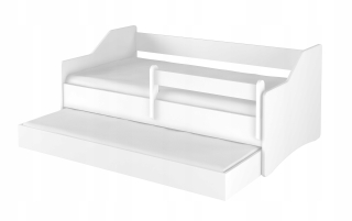 Dvojlôžková detská posteľ Lulu II White 180x80 Mat.