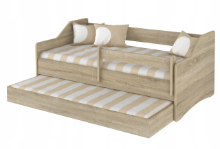 Double Children Bed Lulu II Oak 180x80 Mat.