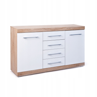 Lubf hrudník z zásuviek 2 dvere, 4 zásuvky Sonoma Decor Oak,