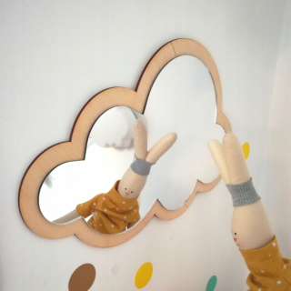 Cloud Mirror - dekorácie - zrkadlo - dekorácia xl