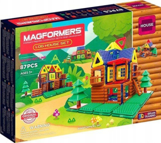 Magformers Log House Set Magnetic Blocks 3d 87