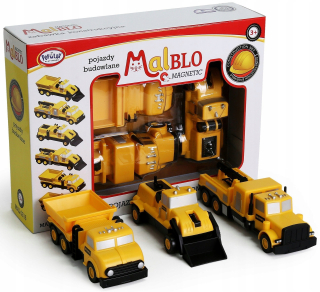 MALBLO MAGNETICKÉ BLOKY AUTOMÁRNE VOZIDLÁ VOZIDLA