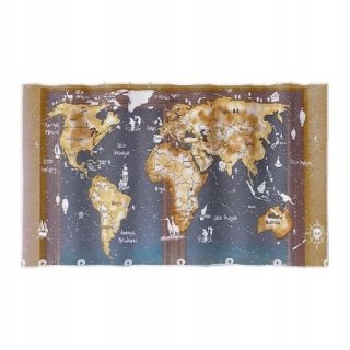 World Map Concerain 215 x 120 cm | Záclon