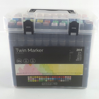 Twin Marker Alkohol značky 60 kusov
