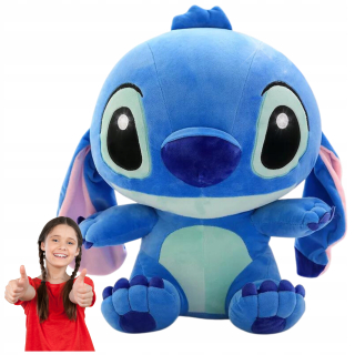 Rozprávkový plyšák - Maskot veľký plnený vypchatý 50 cm xxl lilo a stich modrá