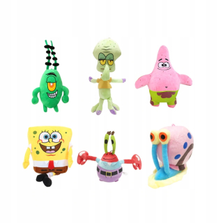 Spongebob maskoti Patryk Plankon Skalmar 6ks