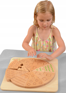 Masterkidz Drevená plaketa Sorter Puzzle EdU