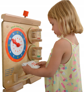 Masterkidz Learning Time Clock Drevená doska EDU