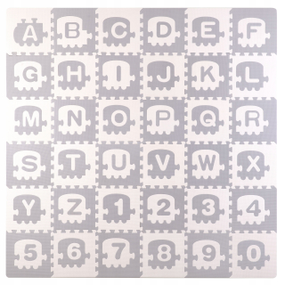 Penová rohož Puzzle abeceda eva hrubá 30x30cm 36e