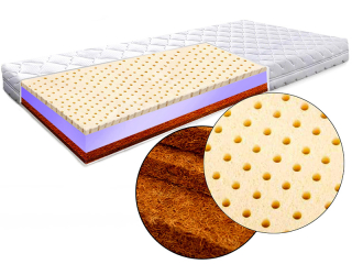 Matrac 100x200 latexový kokosový prémiový dvojitý H2