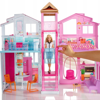 Mattel Barbie Municipal House s exp. 3 úrovne DLY32