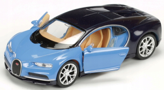 Model metalového športového automobilu Bugatti Chiron Welly