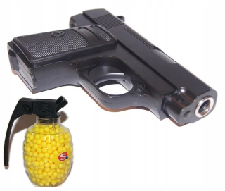 Pištoľ z kovového glock 11 guľôčkový granátový jablko