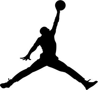 Michael Jordan - logo Wielka Sticker 80 cm