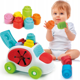 Mäkké veľké bloky + senzorické triedič auto