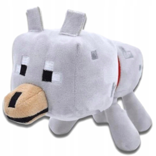 Minecraft plyšový maskot psov plyšový vlk