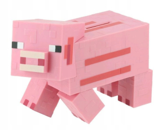 Minecraft Piggy Bank Pig 19x15cm Dekoratívna skrinka