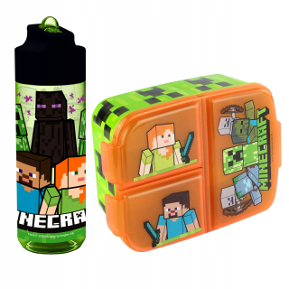 Minecraft Lunchbox Breakfast + Fľaša na vodu