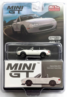 Mini GT Mazda Miata MX-5 naladená klasická biela 304