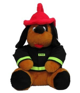 Teddy Bear maskot plnený hasič 60 cm za darček
