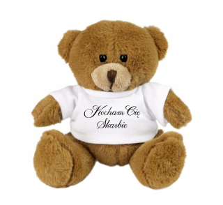 Teddy Bear s maskotovou tlačou, Valentín 12 cm !!
